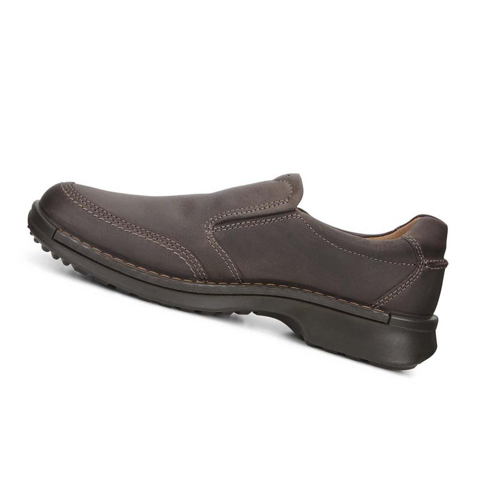 Men's Ecco Fusion Ii Slip On Casual Shoes Coffee | USA 467FDN